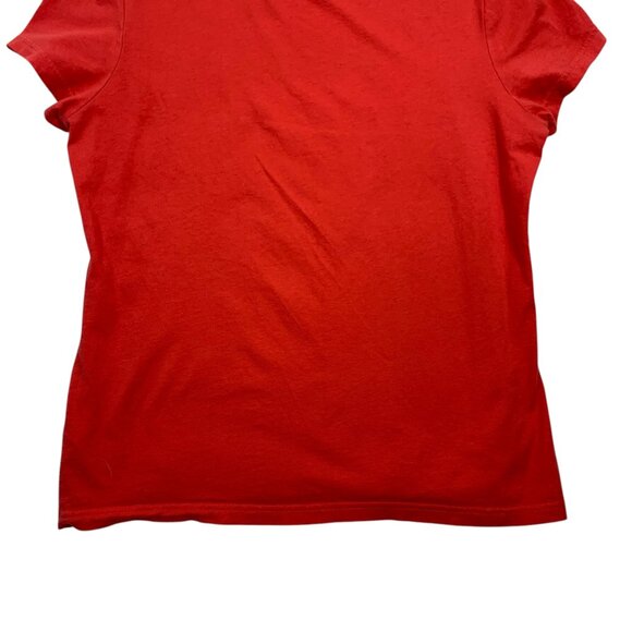 puma logo short sleeve red t-shirt woman size large - Picture 8 of 15